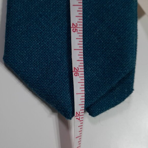 Vintage Rooster Wool Neck Tie Teal Blue New w/ Tags Kaufmann’s Dept Store - Picture 6 of 6